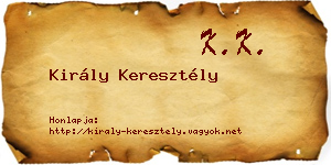 Király Keresztély névjegykártya