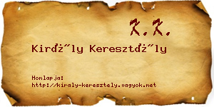 Király Keresztély névjegykártya